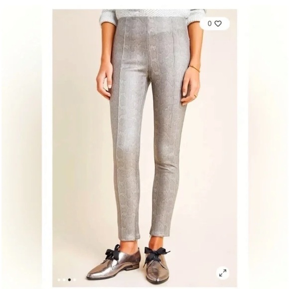 Anthropologie Pants - Anthropologie Grey and Tan Snakeskin Pants